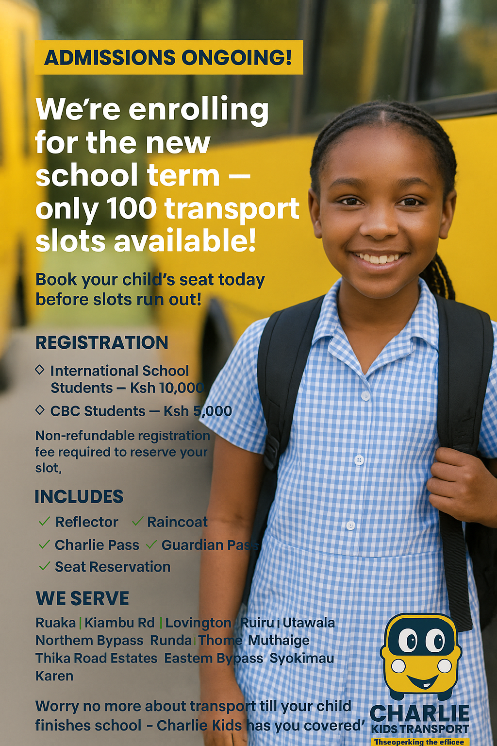 charlie Kids School Transport transporting the future